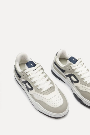 Tênis Reserva R-Broox Prata/Branco e Azul Marinho