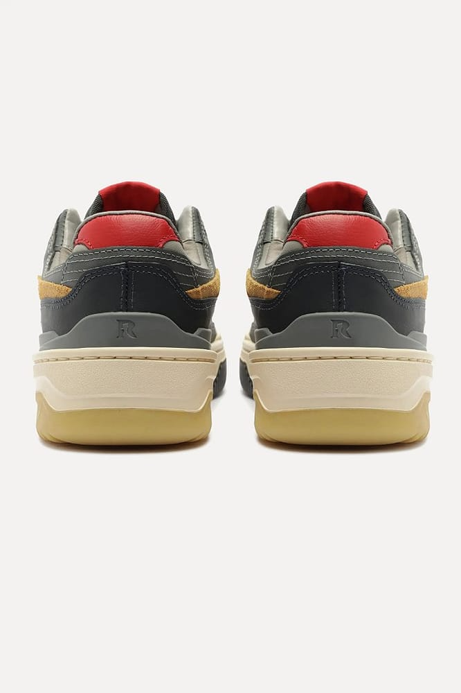 Tênis Reserva R-Broox Grafite, Cáqui e Vermelho