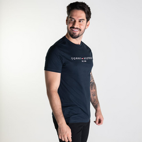 Camiseta Tommy Hilfiger 1985 Azul Petróleo