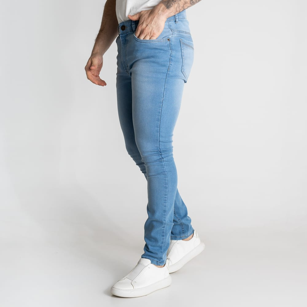 Calça VersatiOld Jeans Skinny Azul Claro