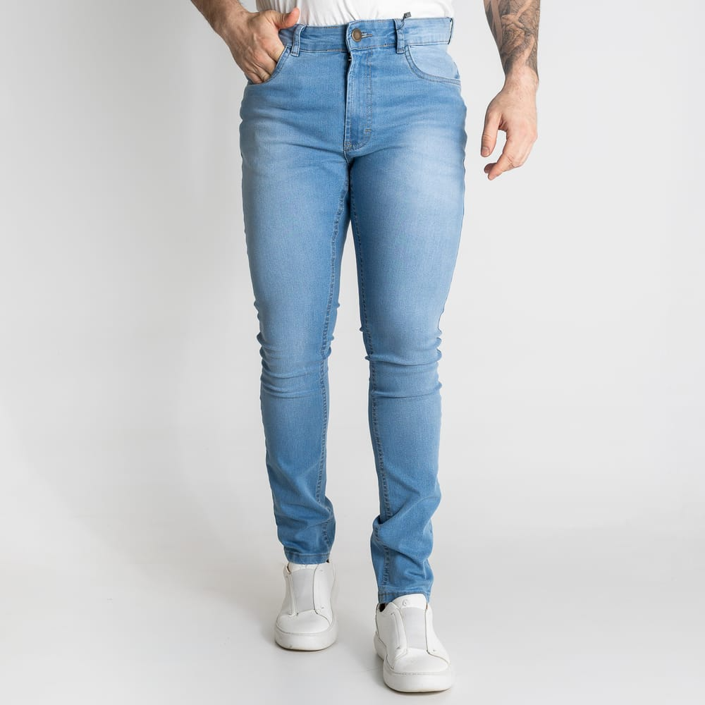 Calça VersatiOld Jeans Skinny Azul Claro