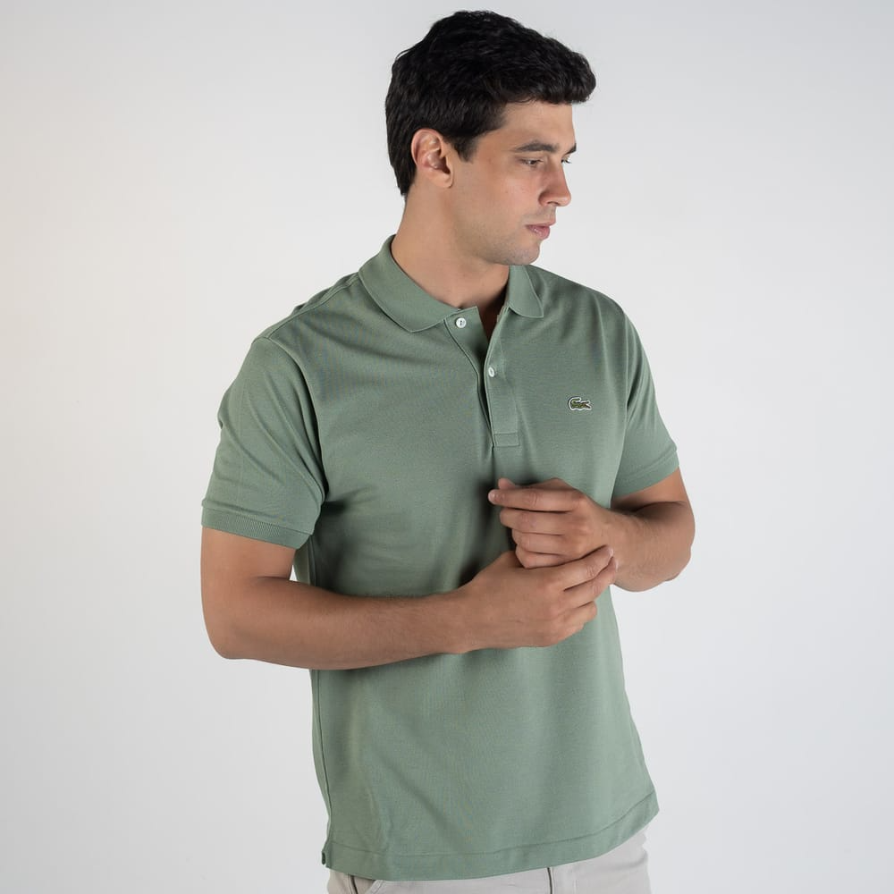 Camisa Polo Lacoste Verde Sage