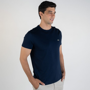 Camiseta Lacoste Algodão Pima Marinho