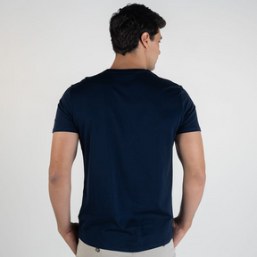 Camiseta Lacoste Algodão Pima Marinho