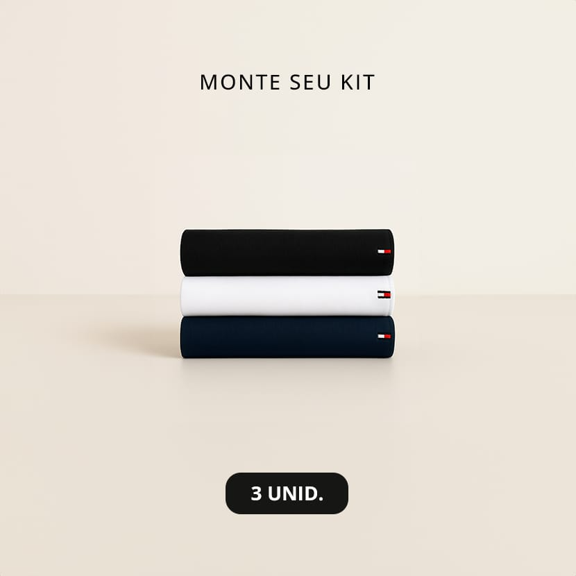 Kit 3 Camisetas Tommy Hilfiger