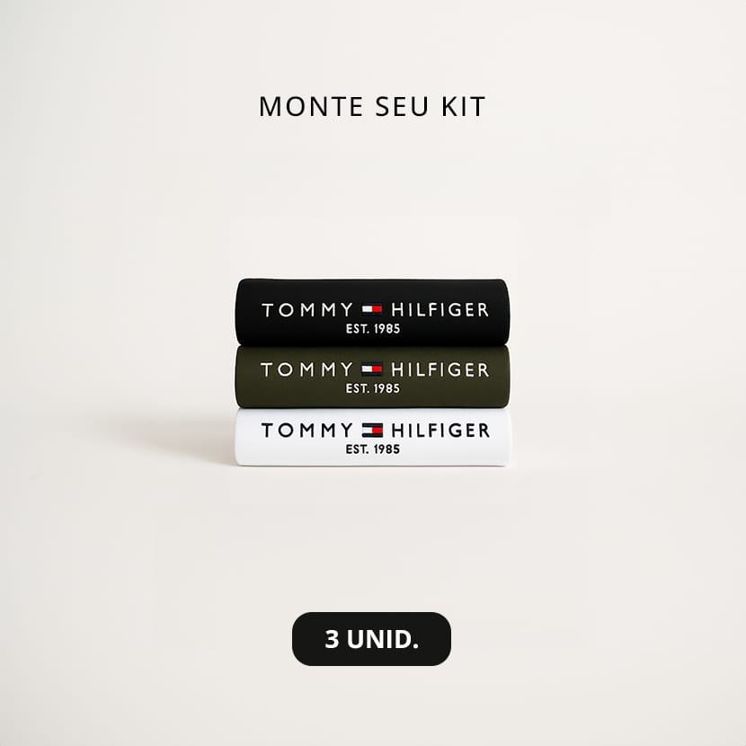 Kit 3 Camisetas Tommy Hilfiger 1985