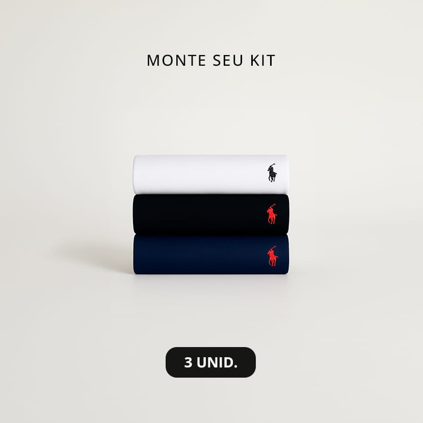 Kit 3 Camisetas Básica RL