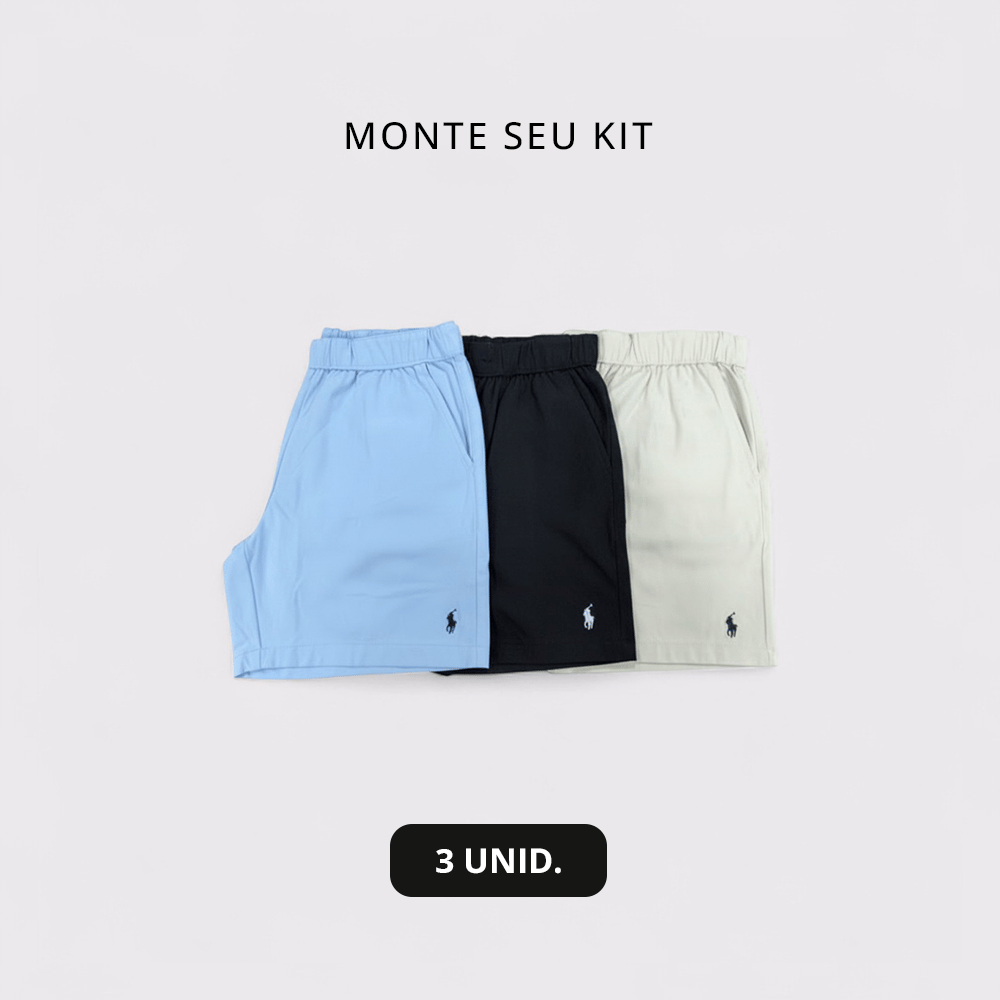 Kit 3 Shorts Sarja RL