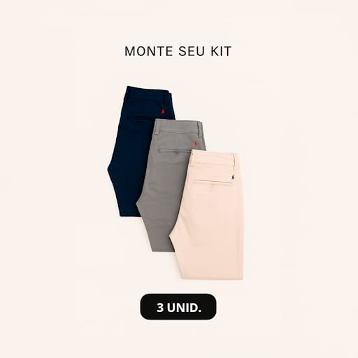 Kit 3 Calças RL Sarja